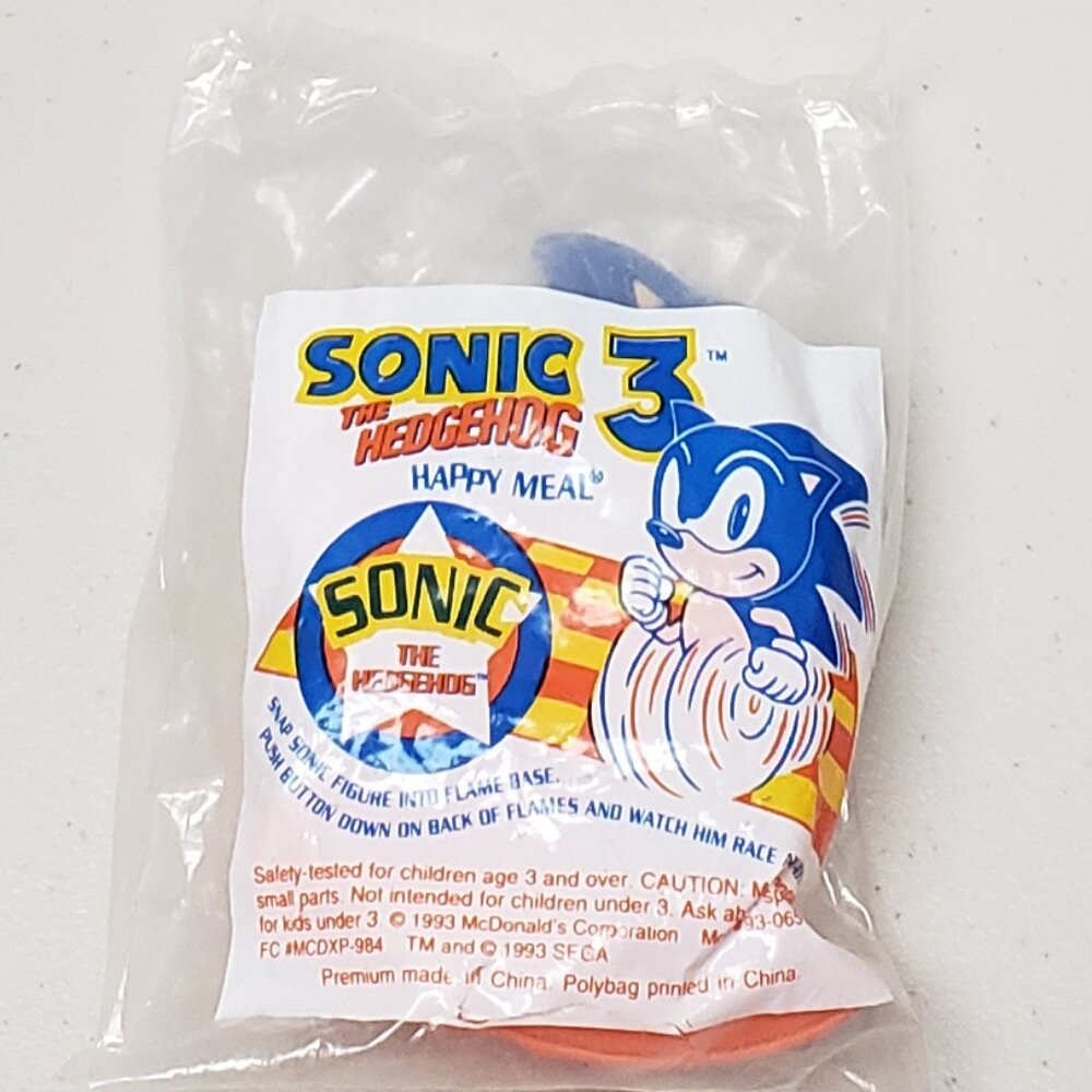Sonic The Hedgehog McDonald's Happy Meal Toy 1993